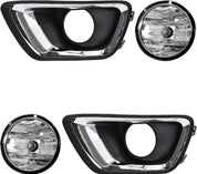 OKSIWA Fog Lights Compatible with 2015 2016 2017 2018 2019 Chevy Colorado with H16 12V 19W Driving Fog Lights Lamps