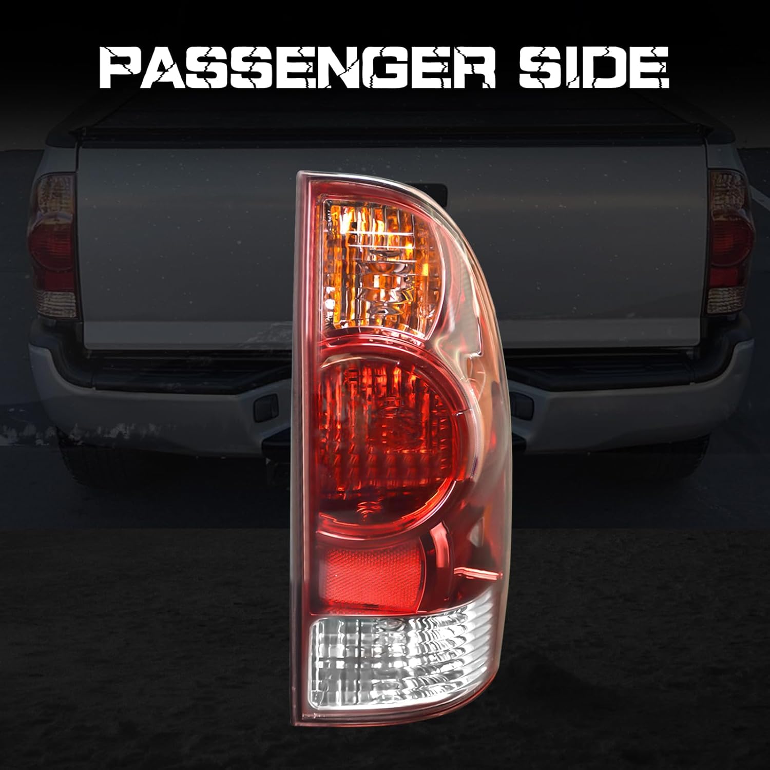 OKSIWA Tail Light Housing for 2005-2015 Toyota Tacoma,Passenger Side Rear Tail light Replacement - Right Tail Lamp-4