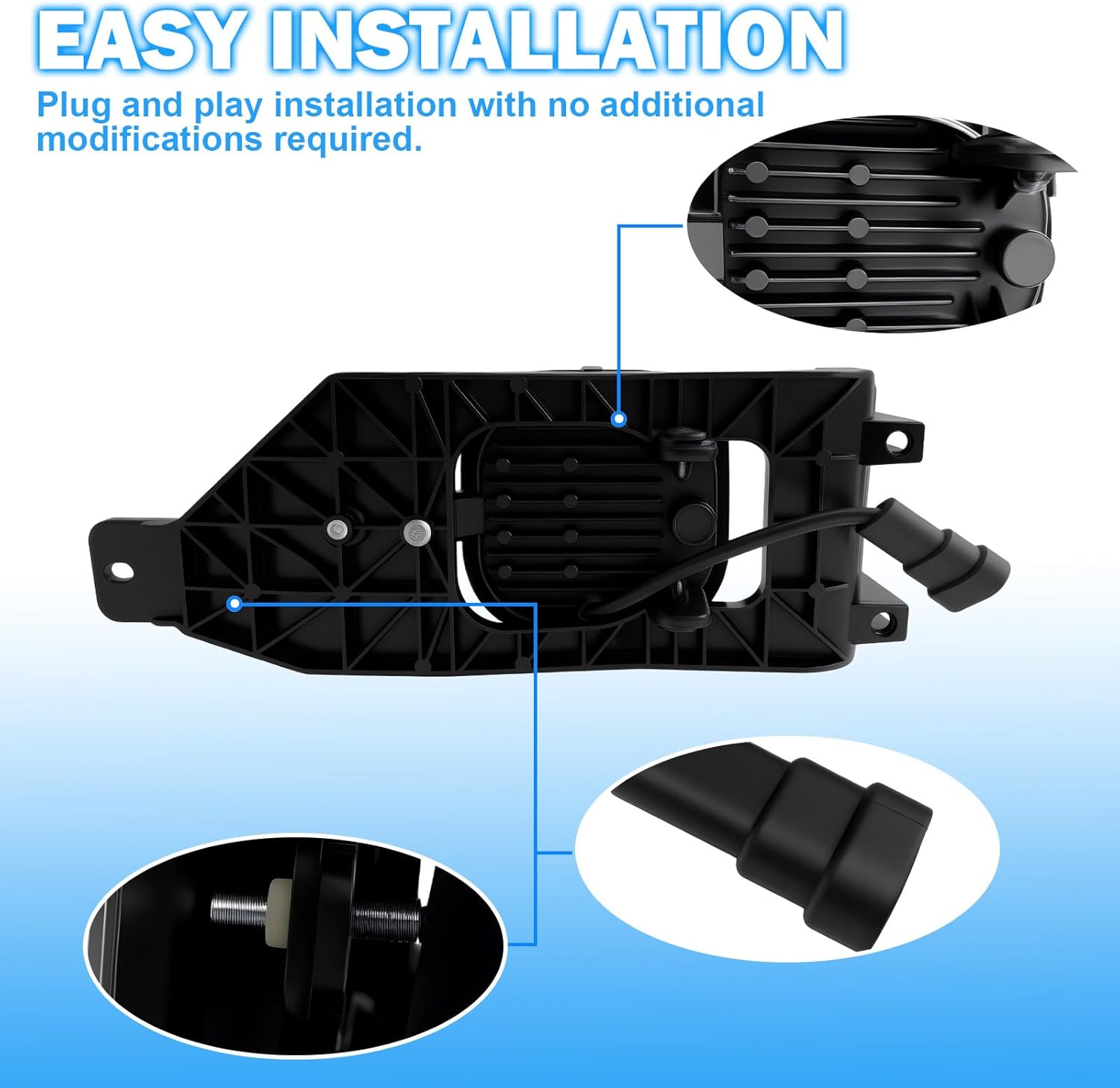 OKSIWA LED Fog Lights Assembly Compatible With 2005 2006 2007 Ford F250 F350 F450 F550 Super Duty,2005 Excursion Front Bumper Driving Fog Lamp Kits-5