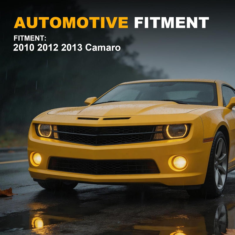 DOT Compliant Yellow LED Fog Lights for 2010-2013 Chevy Camaro Plug & Play-4