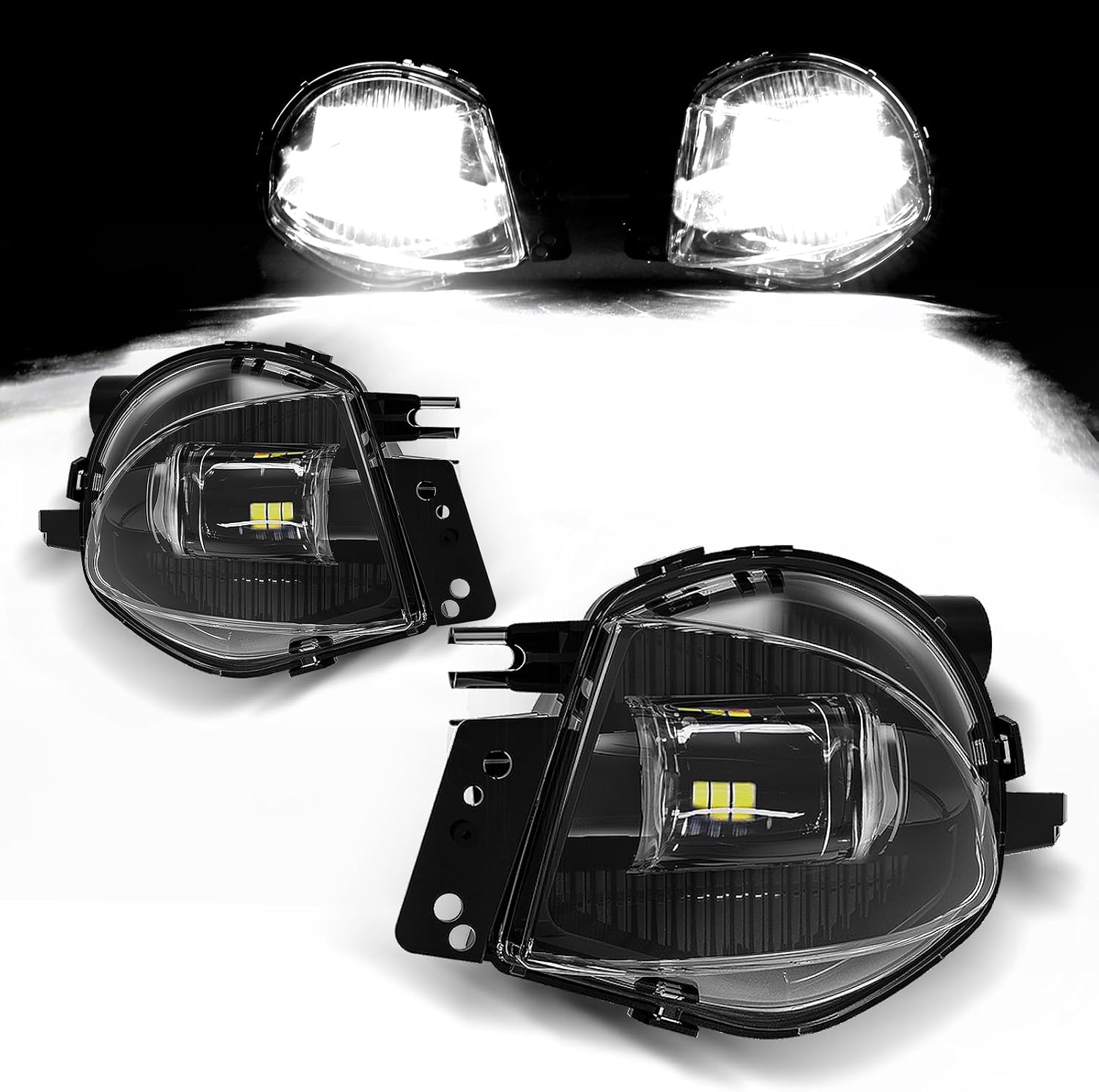 OKSIWA Led Fog Lights for 06-08 BMW E90 3 Series 323i 325i 325xi 330i 330xi 335i 335xi 328i 328xi 2006 2007 2008 Upgrade LED Fog Lights 1 Pair