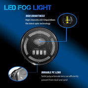 OKSIWA LED Fog Light with Daytime Running Lights for 2007-2013 GMC Sierra 1500,2007-2014 GMC Sierra 2500 3500HD (Not For Classic Models),Fog Lamp with Amber Turn Signal,Front Bumper Driving Light