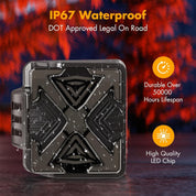 OKSIWA LED Tail Lights Fit For 2007-2018 Jeep Wrangler JK JKU Sport/Sahara/Rubicon, with Starting Dynamic Animation,Unique Shaped Design (X Smoked1)