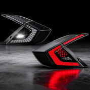 OKSIWA Sequential LED Tail Lights Compatible with Honda Civic 10th Gen Sedan 2016-2021, Not for Hatchbacks, Starting Animated Tail Light Assembly, Brake Turn Signal Lights, Reverse Lights, Parking Light