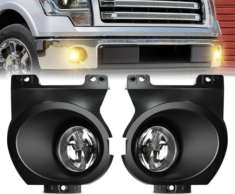 OKSIWA LED Fog Lights Compatible with 2011 2012 2013 2014 Ford F150/F250 /F350/F450/F550 Bumper Driving Fog Lamp Assembly Replacement DOT Approved（1 Pair）-1