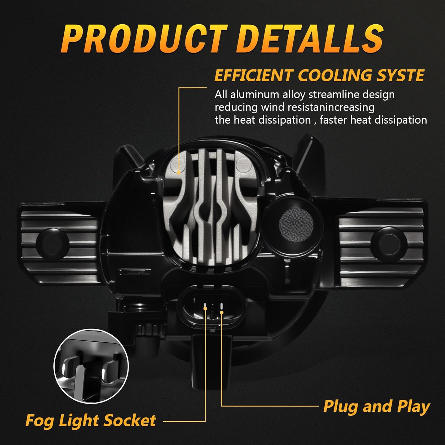 OKSIWA LED Fog Lights,Compatible with Nissan Altima Sedan 2010 2011 2012,Front Bumer Driving Light,Fog Lamp Assembly,with Wiring Harness, Switch,Plug and Play,Waterproof-4