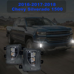 DOT Compliant LED Fog Lights for 2016-2018 Chevy Silverado 1500 Plug & Play-2