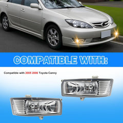 OKSIWA Fog Lights Compatible with 2005-2006 Toyota Camry Bumper Driving Fog Lamps Assemblies with Switch and Wiring Harness-3