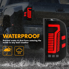 OKSIWA Sequential Led tail lights for 2007-2013 Chevy Silverado 1500 2500HD 3500HD Starting Animated Rear Light Assembly, Dynamic Turn Signal,Brake Light,Reverse Light Smoked-4