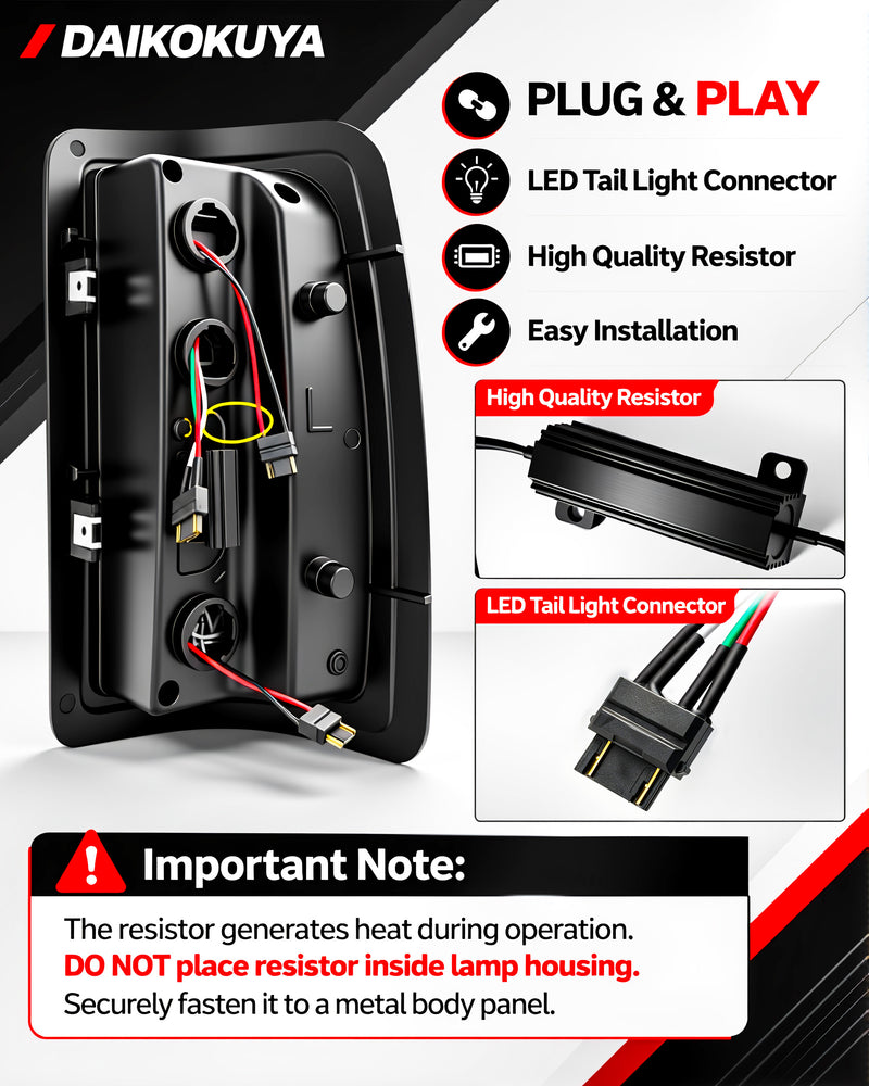 Full Led Tail Lights for 2000-2006 Chevy Suburban Tahoe ,GMC Yukon/Yukon XL ,2001-2006 Yukon Denali/Yukon XL Denali-6