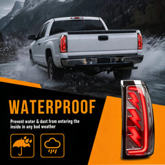 Animated Sequential Clear Lens LED Tail Lights for 2003-2006 Chevy Silverado Plug & Play-6