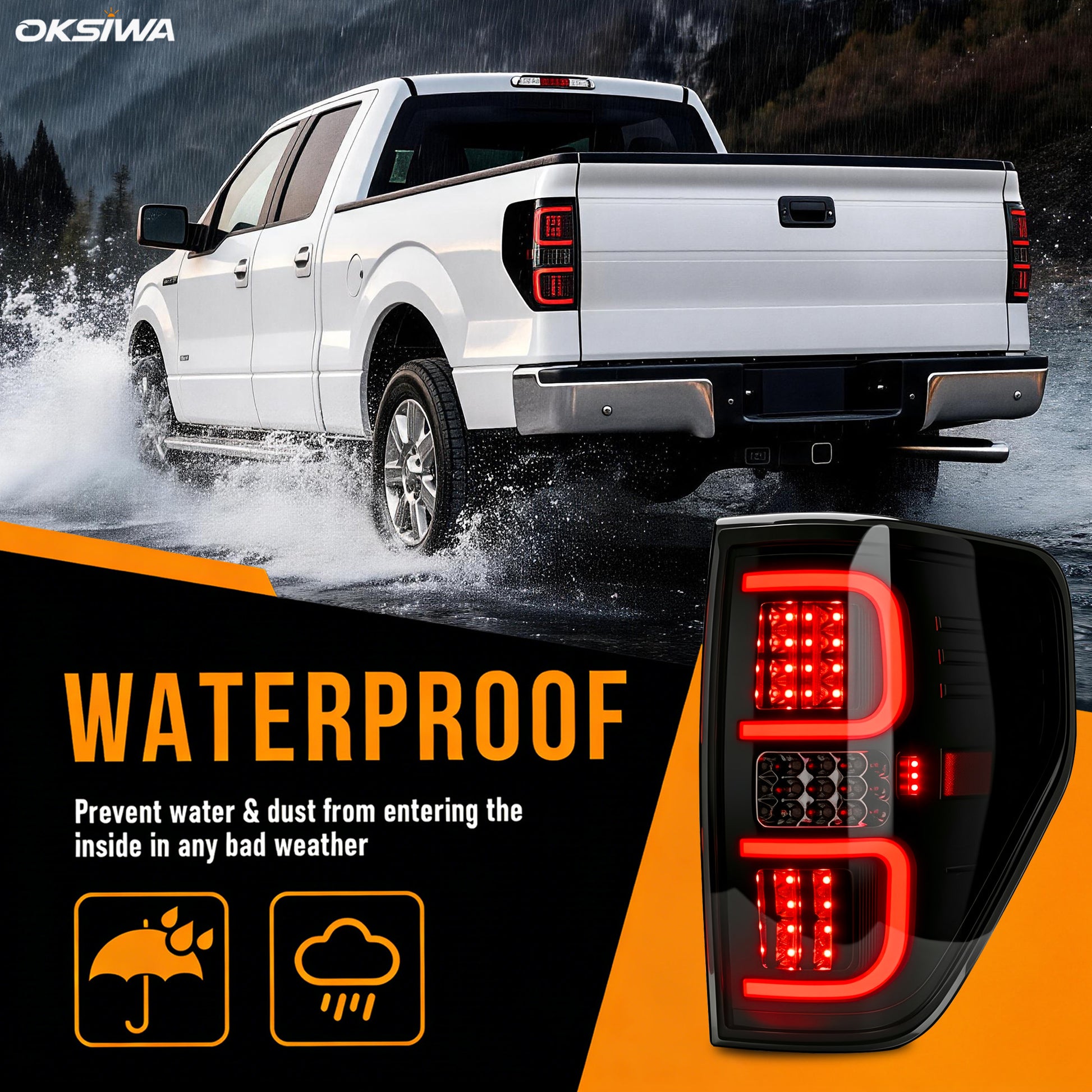 LED Tail Lights for 2009-2014 Ford F-150-6