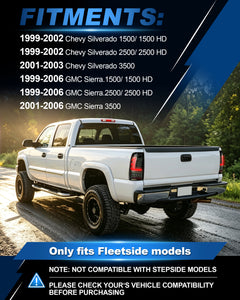 LED Tail Lights for 1999-2006 GMC Sierra & 1999-2002 Chevy Silverado Plug & Play-3
