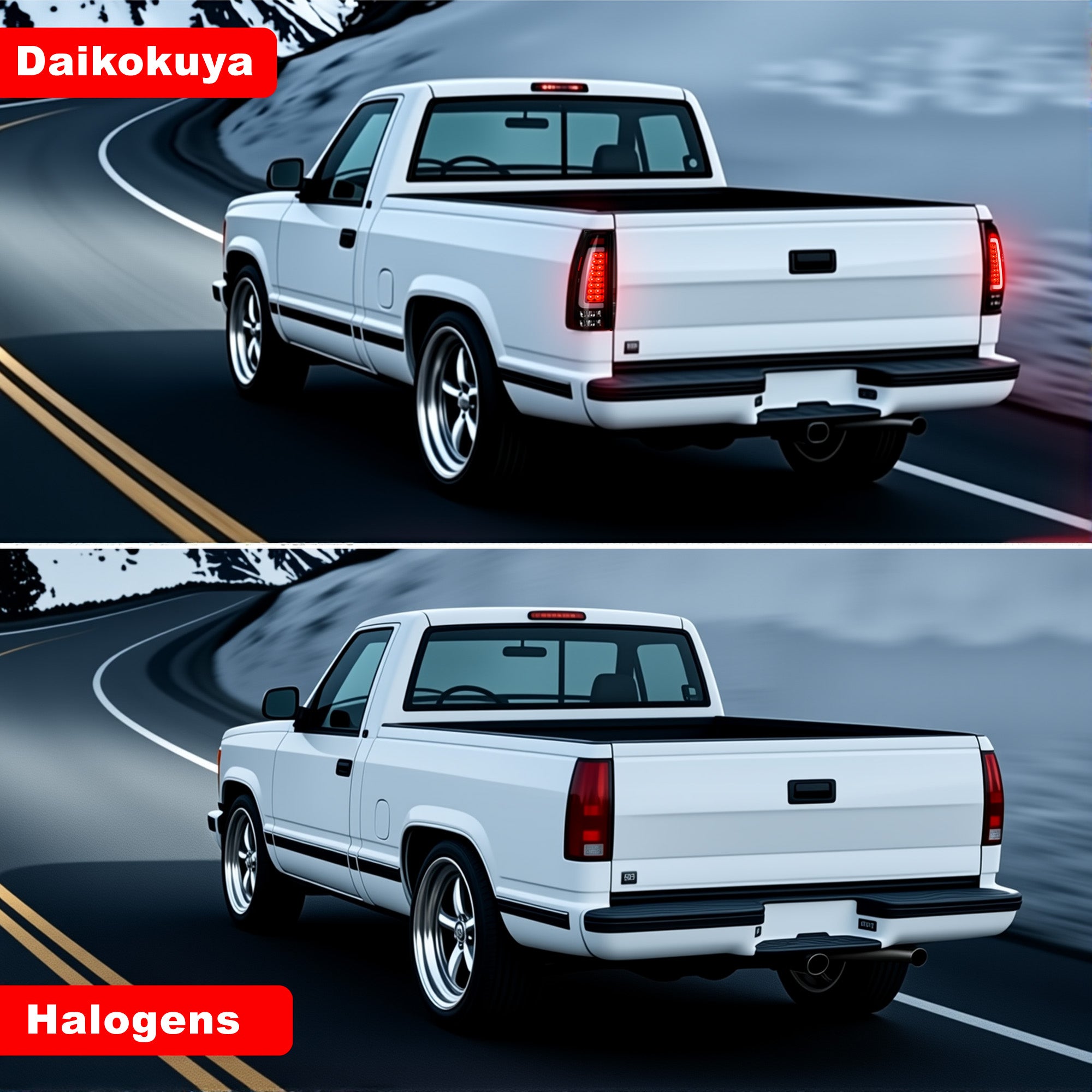 LED Tail Lights for 1988-1998 Chevy GMC C/K Sierra, 92-99 Suburban Yukon, 95-99 Tahoe,Blazer,Cadillac Escalade Plug & Play-5