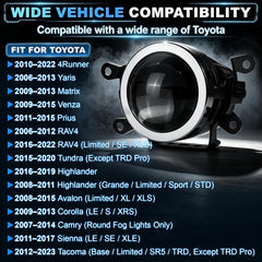 DOT Approved Laser LED Dual-Beam Fog Light, Universal Fit for Honda / Toyota / Acura / Lexus / Jeep / Chrysler / FIAT-3