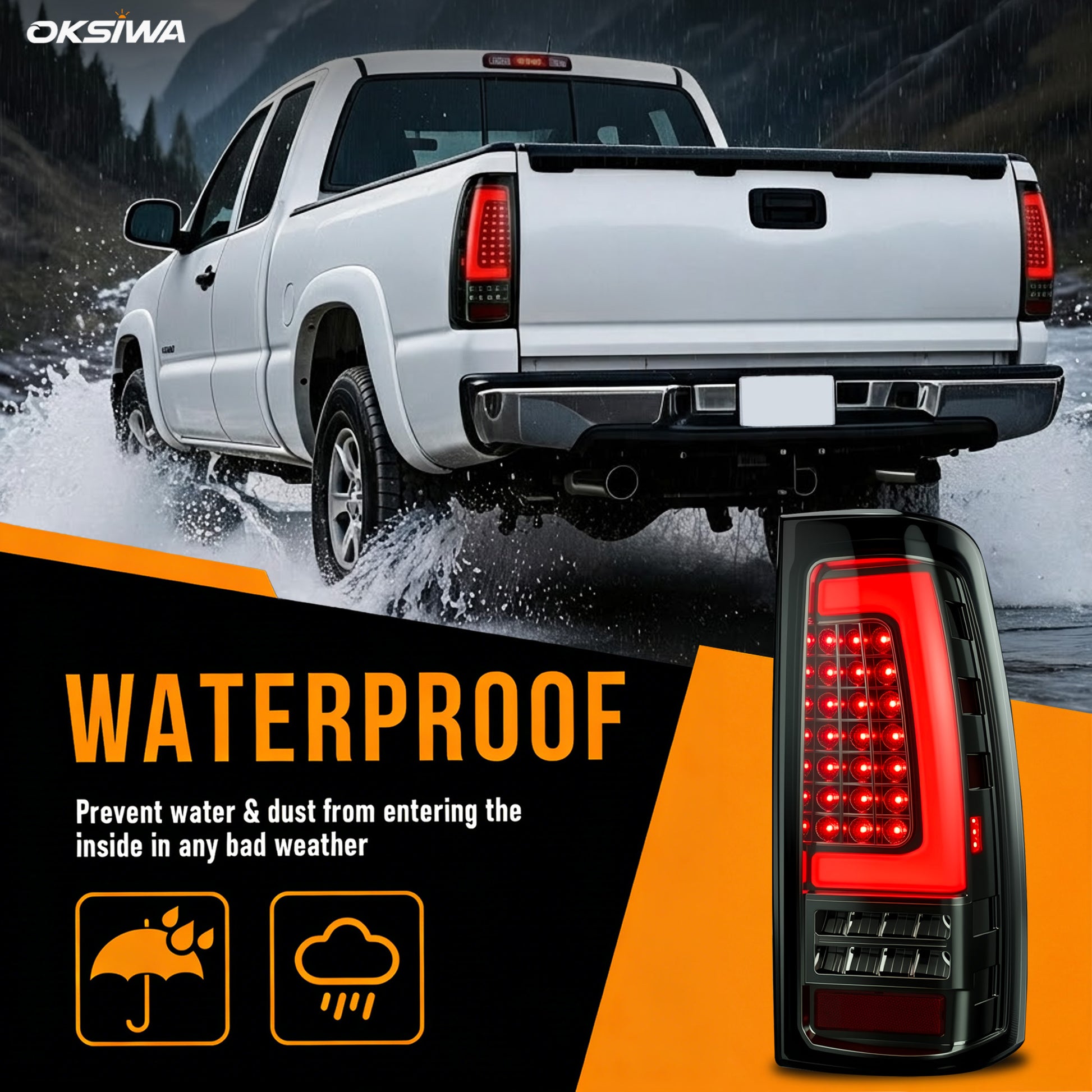 LED Tail Light for 2003–2006 Chevy Silverado-6