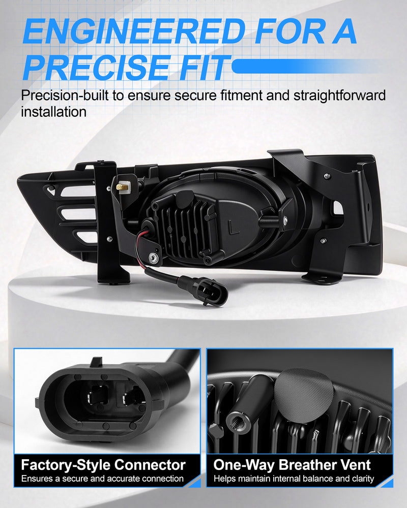 DOT approved LED Fog Lights for  2003-2005 Honda Accord 2 Door Coupe-4