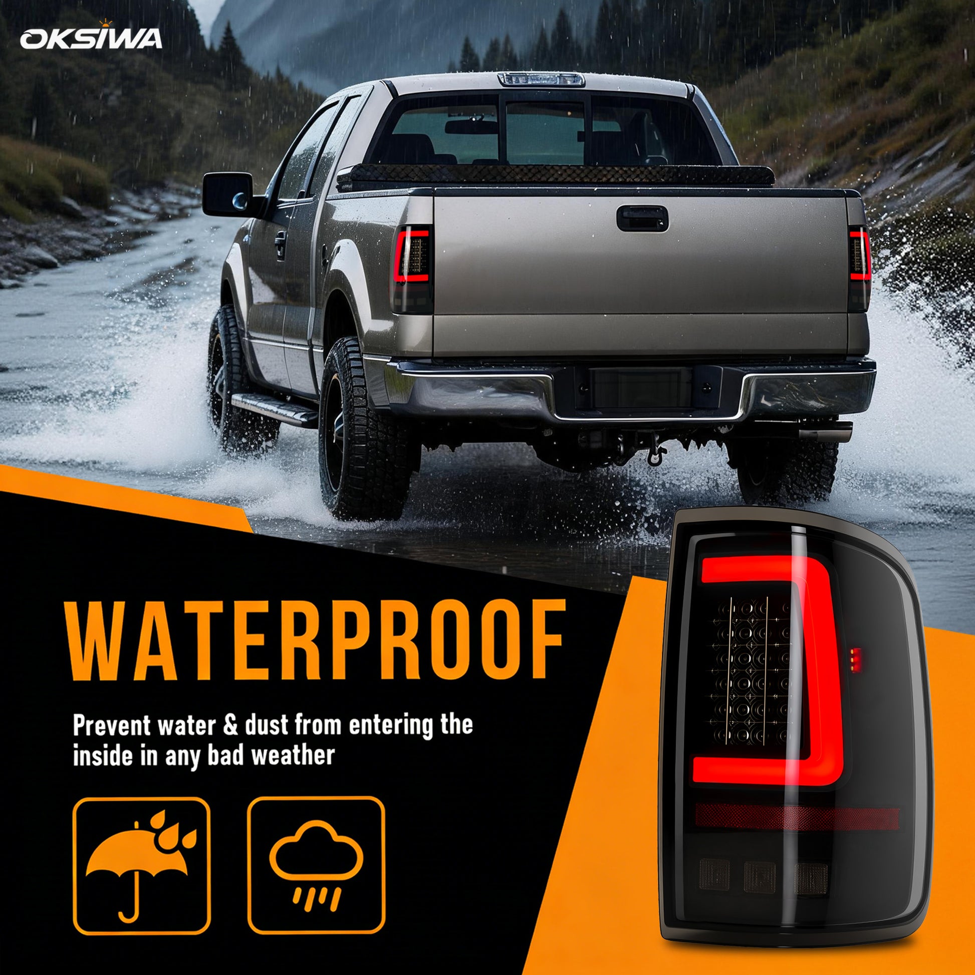LED Tail Lights for 2004-2008 Ford F-150,Waterproof,Plug and Play-6