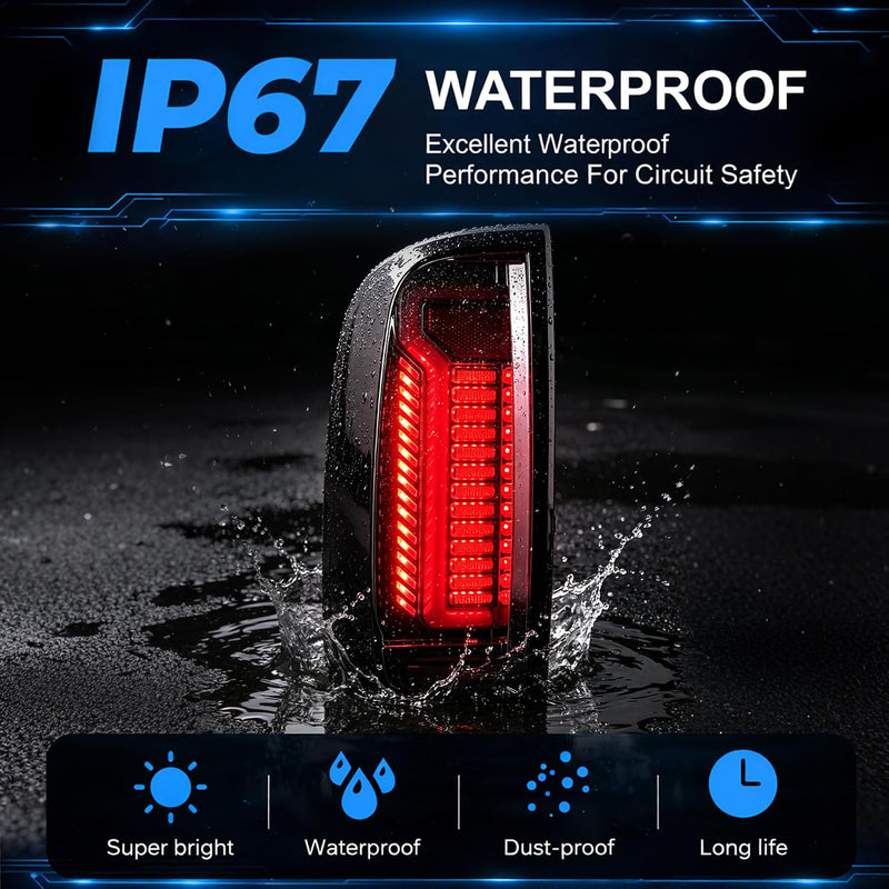 Sequential Startup LED Tail Lights for 2015–2022 Chevy Colorado Plug and Play-5