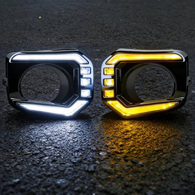OKSIWA LED Front Bumper Fog Light for 2016-2023 Tacoma, DRL Daytime Running Lights with Amber Turn Signal, LED Fog Lamps Assemblies | 1 Pair-7