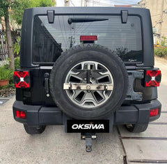 OKSIWA LED Tail Lights Fit For 2007-2018 Jeep Wrangler JK JKU Sport/Sahara/Rubicon, with Starting Dynamic Animation,Unique Shaped Design (X Smoked2)-8