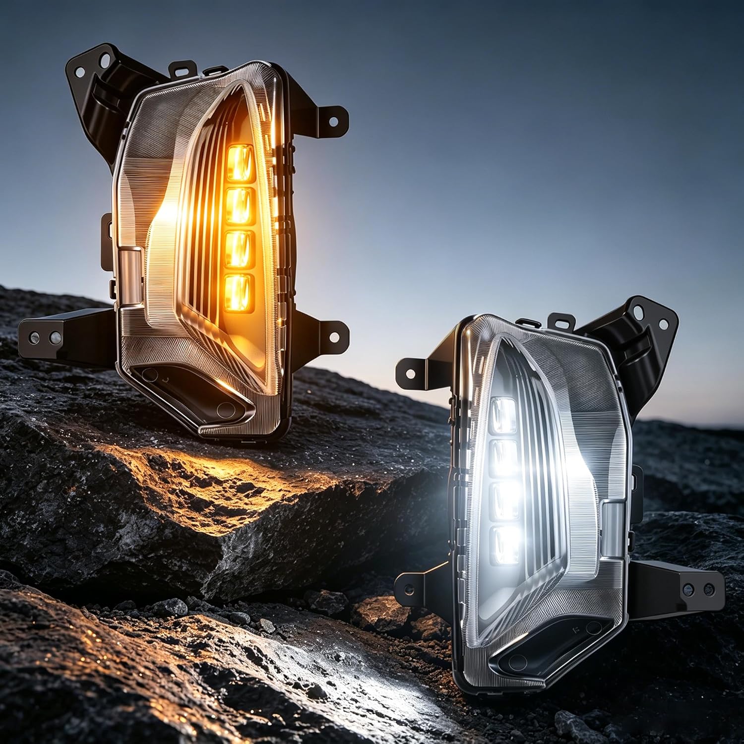 DOT Approved LED Fog Lights with DRL & Amber Turn Signal for 2022-2024 Chevy Equinox w/ Wiring Harness Plug & Play-8