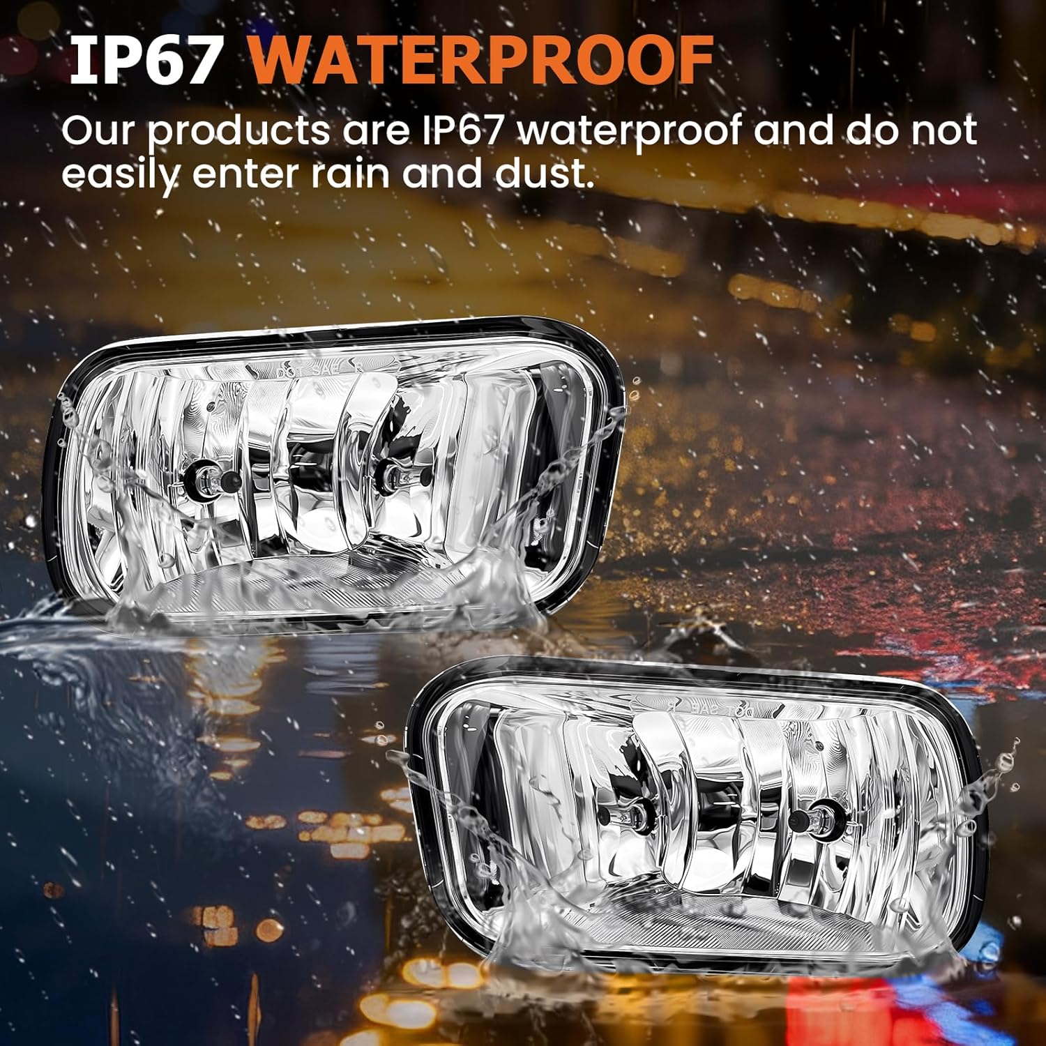 OKSIWA Fog Lights Compatible with 2009-2018 Dodge Ram 1500 2500 3500 Bumper Driving Fog Lamps Assemby With H10 12V 42W Halogen Bulbs W/O Bracket-5