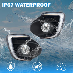 OKSIWA Fog Lights Compatible with 2016 2017 Mitsubishi Lancer 1 Pair Front Bumper Driving Fog Lamps- Clear Lens-8