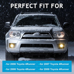 OKSIWA Fog Lights for 2006 2007 2008 2009 Toyota 4Runner, Front Driving Fog Light Lamps with 9006 Halogen Bulbs, Assembly Replacement Kit-2