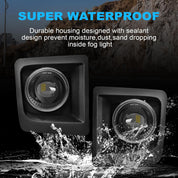 OKSIWA LED Fog Lights Compatible with 2014-2015 GMC Sierra 1500, Bumper Driving LED Fog Lamp Assembly Replacement FogLight Kit, DOT Certified（1 Pair）