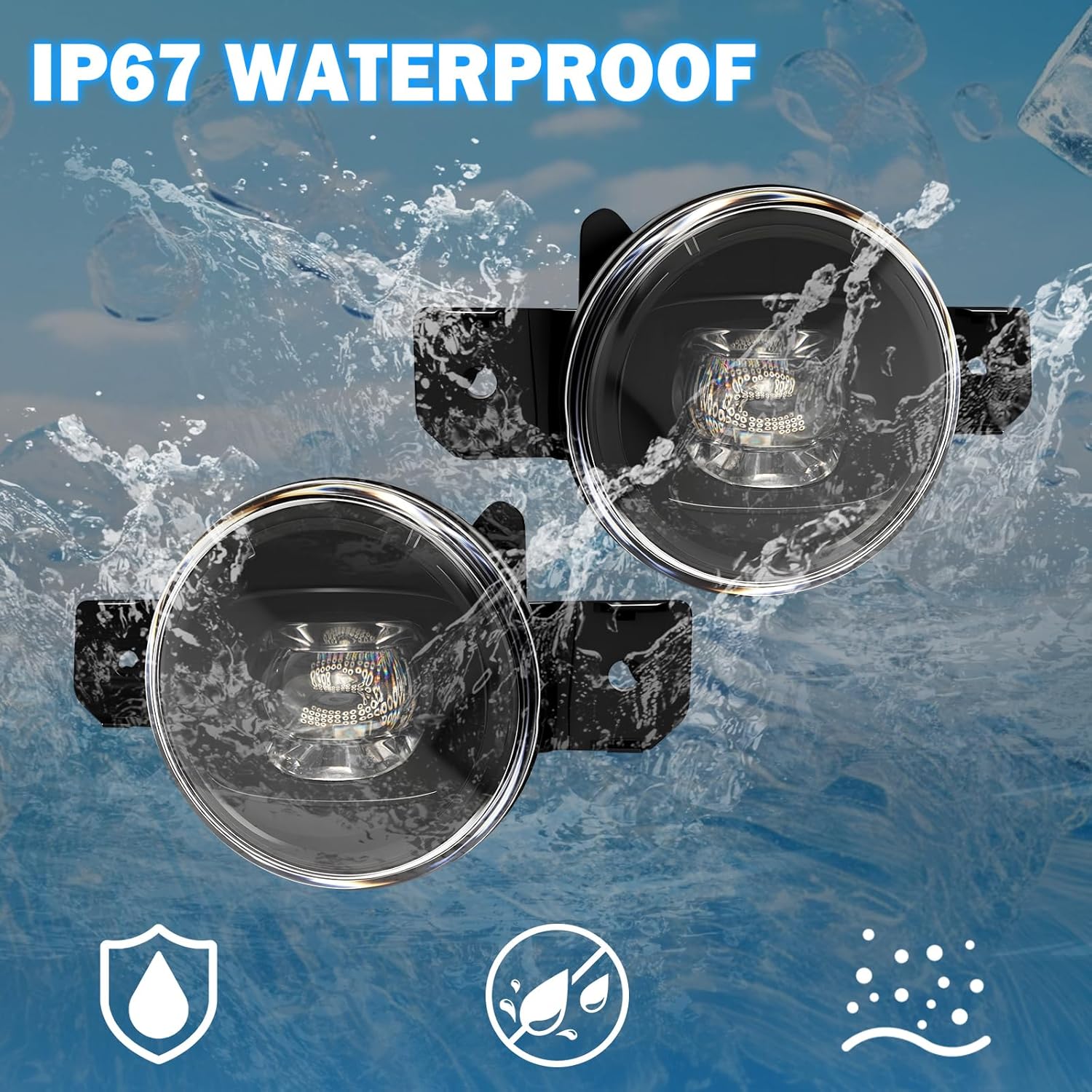 OKSIWA LED Fog Lights Compatible with 2015 2016 2017 2018 Nissan Murano Bumper Driving Fog Lamps Assemblies with Switch and Wiring Harness-8