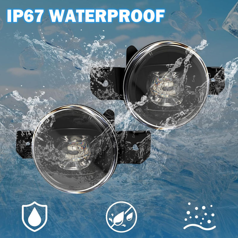 OKSIWA LED Fog Lights Compatible with 2015 2016 2017 2018 Nissan Murano Bumper Driving Fog Lamps Assemblies with Switch and Wiring Harness-8