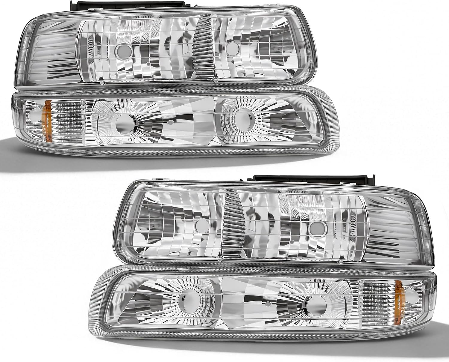 Headlight Compatible with 1999-2002 Chevy Silverado & 2000-2006 Tahoe/Suburban-7