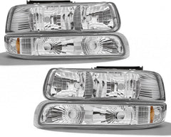 Headlight Compatible with 1999-2002 Chevy Silverado & 2000-2006 Tahoe/Suburban-7