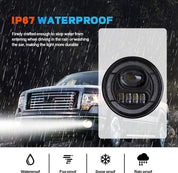 OKSIWA LED Fog Lights with DRL/Turn Signal Compatible with 2011 2012 2013 2014 Ford F150 Bumper Driving Fog Lamp Assembly Replacement DOT Approved（1 Pair）