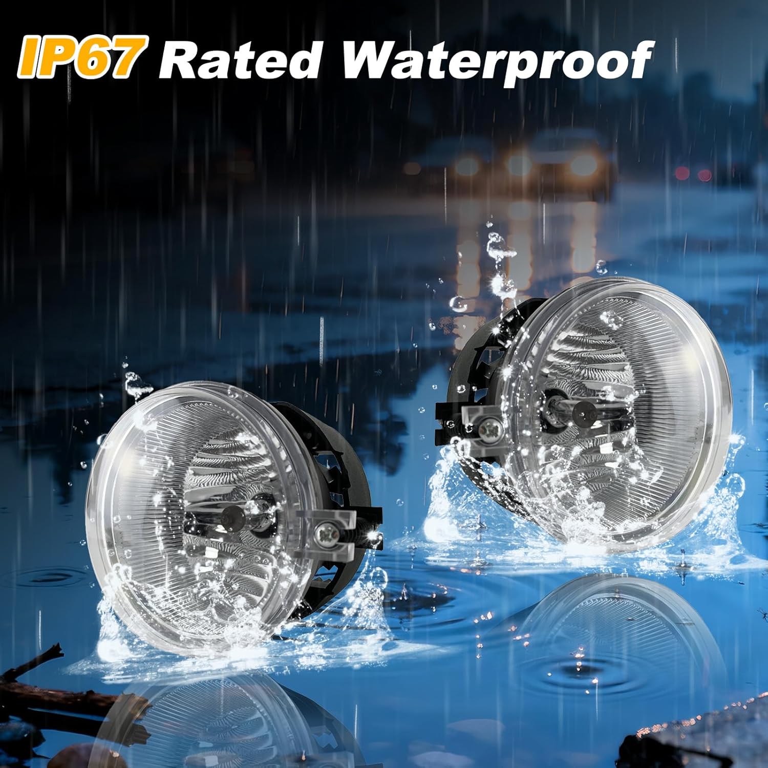 OKSIWA Fog Lights Compatible with 05 06 07 Dodge Caravan 2008 2009 2010 Challenger 2006 2007 2008 2009 Charger 07-09 Caliber 08-10 Chrysler Sebring 07-09 Patriot Compass Fog Lamps-7
