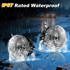 OKSIWA Fog Lights Compatible with 05 06 07 Dodge Caravan 2008 2009 2010 Challenger 2006 2007 2008 2009 Charger 07-09 Caliber 08-10 Chrysler Sebring 07-09 Patriot Compass Fog Lamps-7