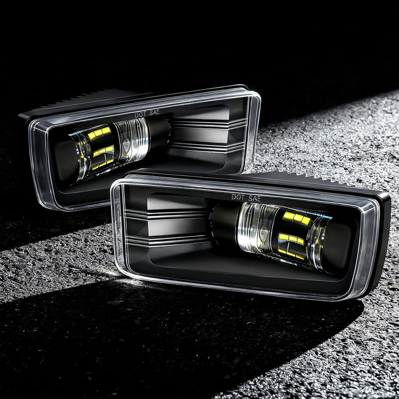 OKSIWA LED Fog Lights for 2007-2015 Chevy Silverado, Suburban, Tahoe, 2007-2013 Avalanche, Pick Up Truck Fog Lamp Replacement with Fog Wiring Harness Switch-8