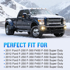OKSIWA Fog Lights Compatible for Ford 2011-2016 F250/F350/F450/F550 Super Duty, Bumper Driving LED Fog Lamp Assembly Replacement FogLight Kit, DOT Certified（1 Pair）-2
