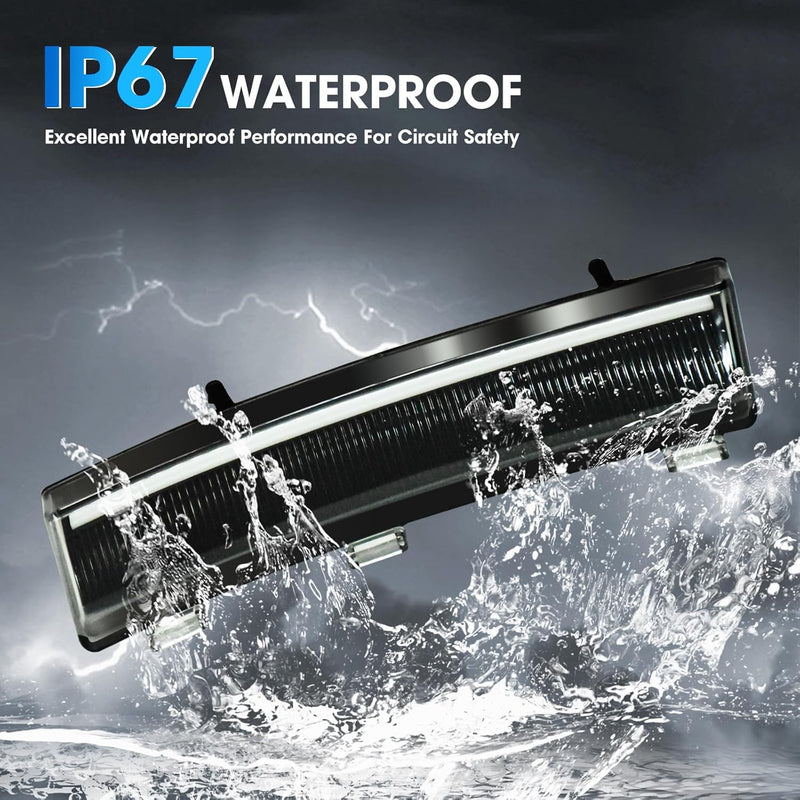 OKSIWA LED Side Marker Lights for Nissan 350Z LCI 2006-2009, Front Bumper Reflector Side Marker with DRL & Turn Signals, Left & Right Side-6