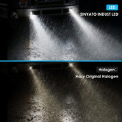 OKSIWA LED Fog Lights Compatible with 2008-2010 Ford F250 F350 F450 Super Duty Truck, Front Driving Lamps Clear Lens Assembly Replacement, DOT Approved (1 Pair)