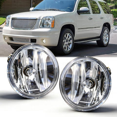 OKSIWA Fog Lights Compatible with 07-13 Chevy Avalanche 07-14 Suburban Tahoe GMC Yukon/XL 14 Sierra 1500/15 2500HD/15 3500 HD, Driving Fog Lights Assembly, Upgrade and Modified 1 Pair Fog Lamps-1