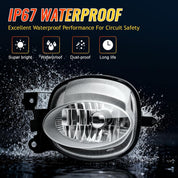 OKSIWA 2007-2009 Lexus ES350 Fog Lights Compatibility OEM,Lexus ES350 Fog Lights Enhanced Visibility for Safer Driving,Easy Installation,Chrome 1 Pair