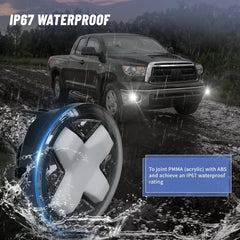 OKSIWA LED Fog Lights with DRL & turn singal Assembly Compatible With 2005-2011 Tacoma,2007-2013 Tundra,2004-2006 Solara,2008-2015 Sequoia Clear Lens 1Pair Upgraded Modified Lamps-5