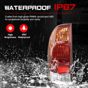 OKSIWA Tail Light Housing for 2005-2015 Toyota Tacoma, Driver Side Rear Tail Light Replacement - Left Tail Lamp