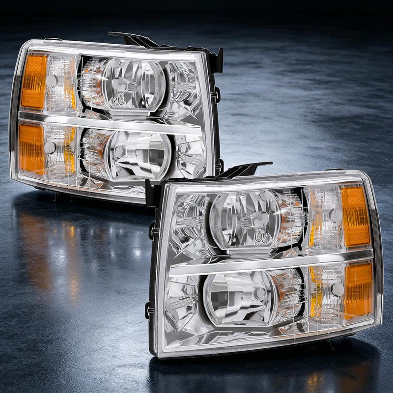 Headlight for 2007–2013 Chevy Silverado 1500 & 2007–2014 Silverado 2500HD / 3500HD-1