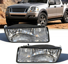 OKSIWA 2006-2010 Ford Explorer Fog Lights Pair - Direct Replacement for Original for Lights- Fits 2008-2010 Explorer Sport Trac - OEM Style Clear Lens, Weatherproof Housing (Driver & Passenger Side)-1