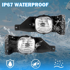 OKSIWA Fog Lights Assembly Compatible With 2005-2007 Ford F250 F350 F450 F550 Super Duty, 2005 Excursion Front Bumper Driving Fog Lamp Kits Clear lens-6