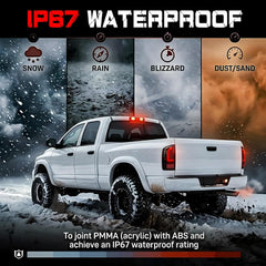 Smoked LED Tail Lights for 2007-2008 Dodge Ram 1500 & 2007-2009 Ram 2500 3500 Plug & Play-5