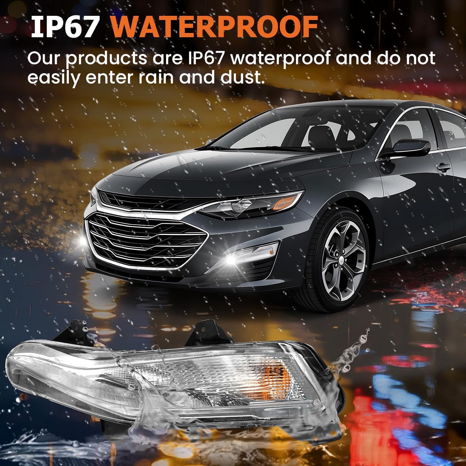 OKSIWA Fog Lights Compatible with 2019-2023 Malibu Left Side Front Bumper Driving Lamps Fog Lamps Driver Side-3